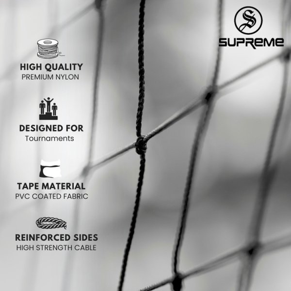 Supreme Throwball Net (Super) Tournament/Match Quality Net (Pack Of 1) - Image 2