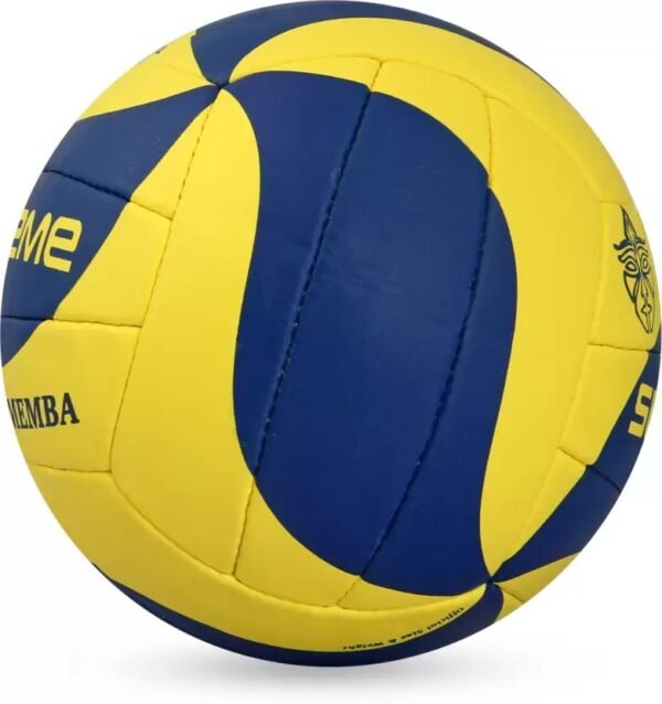 Supreme Volleyball (Memba) Size: 4  (Pack of 1, Yellow, Blue) - Image 2