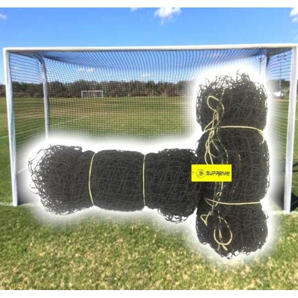 Supreme Hockey Net Nylon (Power) All Double Heavy Hockey Net (All Black)