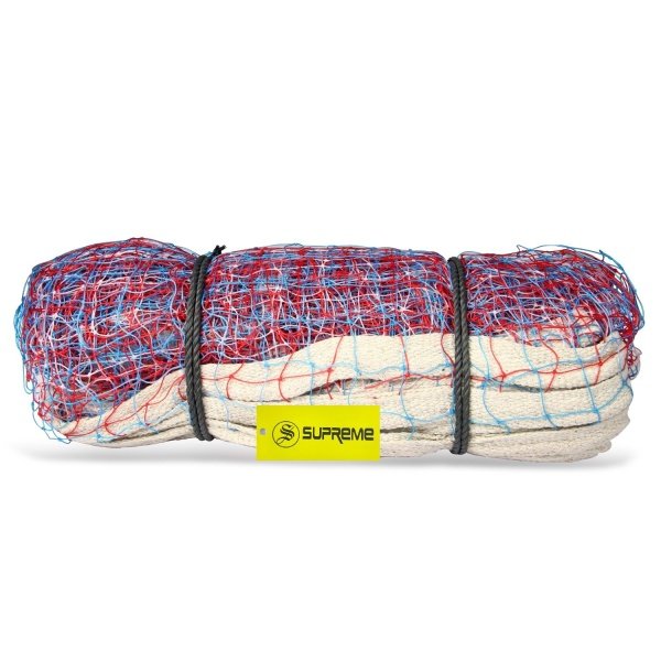 Supreme Ball Badminton Net Triadic Color Match/Practice Qlty. (Pack Of 1) Badminton Net