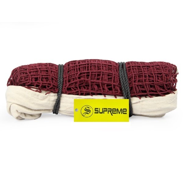 Supreme Badminton Net Cotton (Maxx) For Tournaments Canvas Tape 4 Side Tape Net (Pack Of 1)