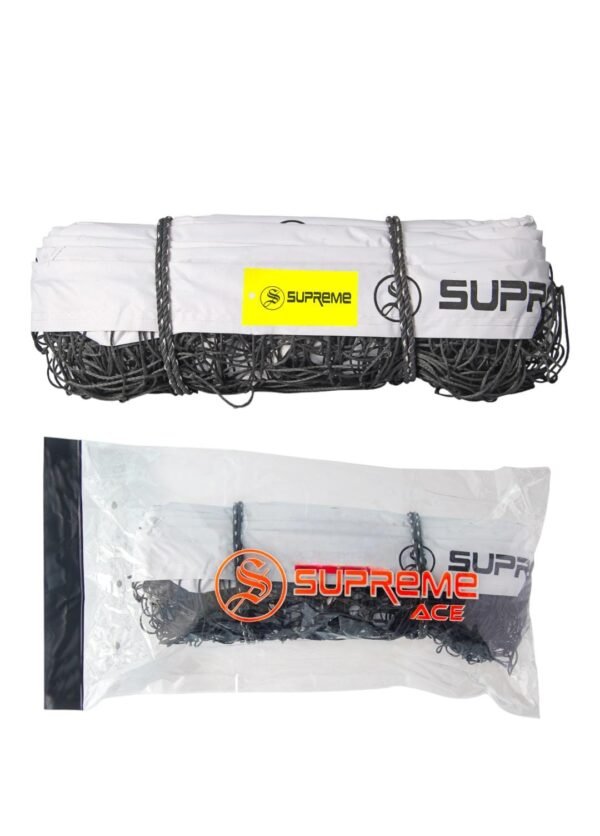 Supreme Volleyball Net Nylon (Ace) Heavy Duty Machine Made 4 Side Tape Net (Pack Of 1) - Image 3