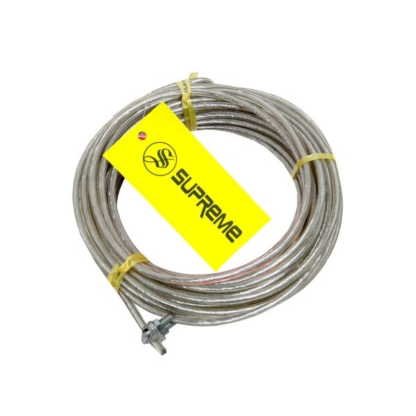 Supreme Volleyball Net Wire 5MM Thickness PVC Coated Iron Wire Heavy Duty. Volleyball Net  (White)