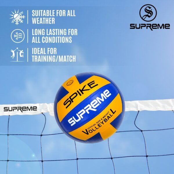 Supreme Volleyball (Spike) Size: 4 for Training/Match (Pack Of 1) - Image 3