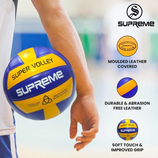 Supreme Volleyball Combo*3 (Super Volley + Super Net) Volleyball Kit - Image 4