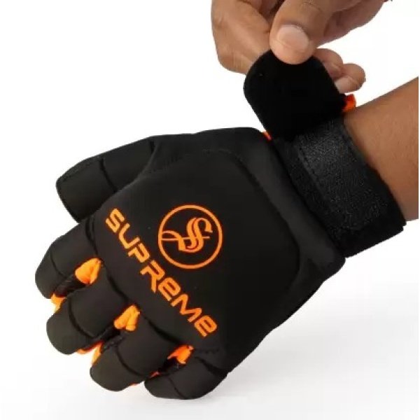 Supreme Hockey Player Glove Black/Orange (Left Hand)