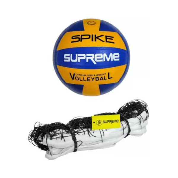 Supreme Volleyball Combo*1 (Spike Volleyball + Storm Net) Volleyball Kit