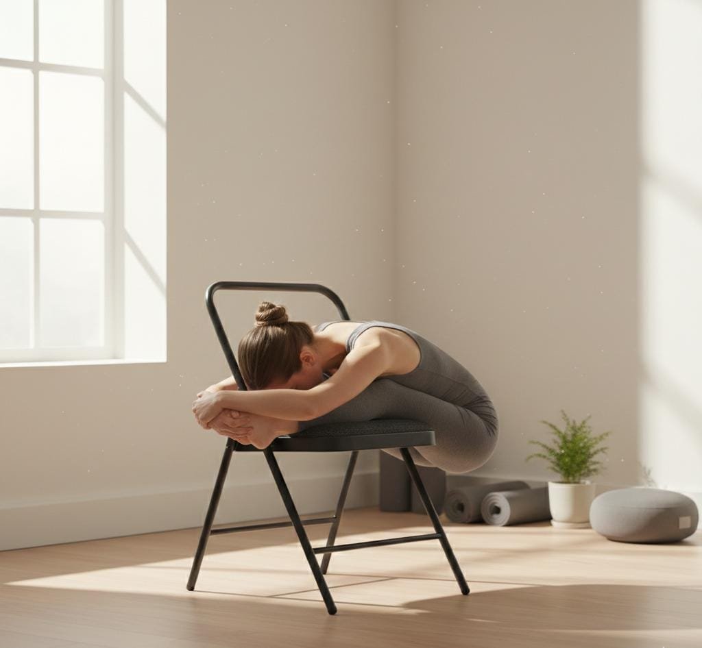 Supreme yoga chair with cushioned seat for lyerngar yoga/fitness - Image 3